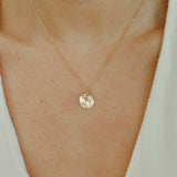 Organic Disc Necklace 1/2"