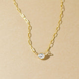 Cz Solitaire Necklace