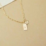 Initial Tag Necklace 1.2