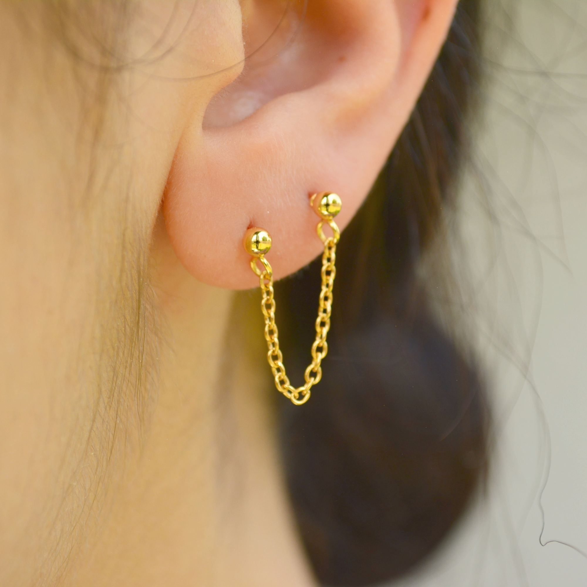 Earrings double on sale