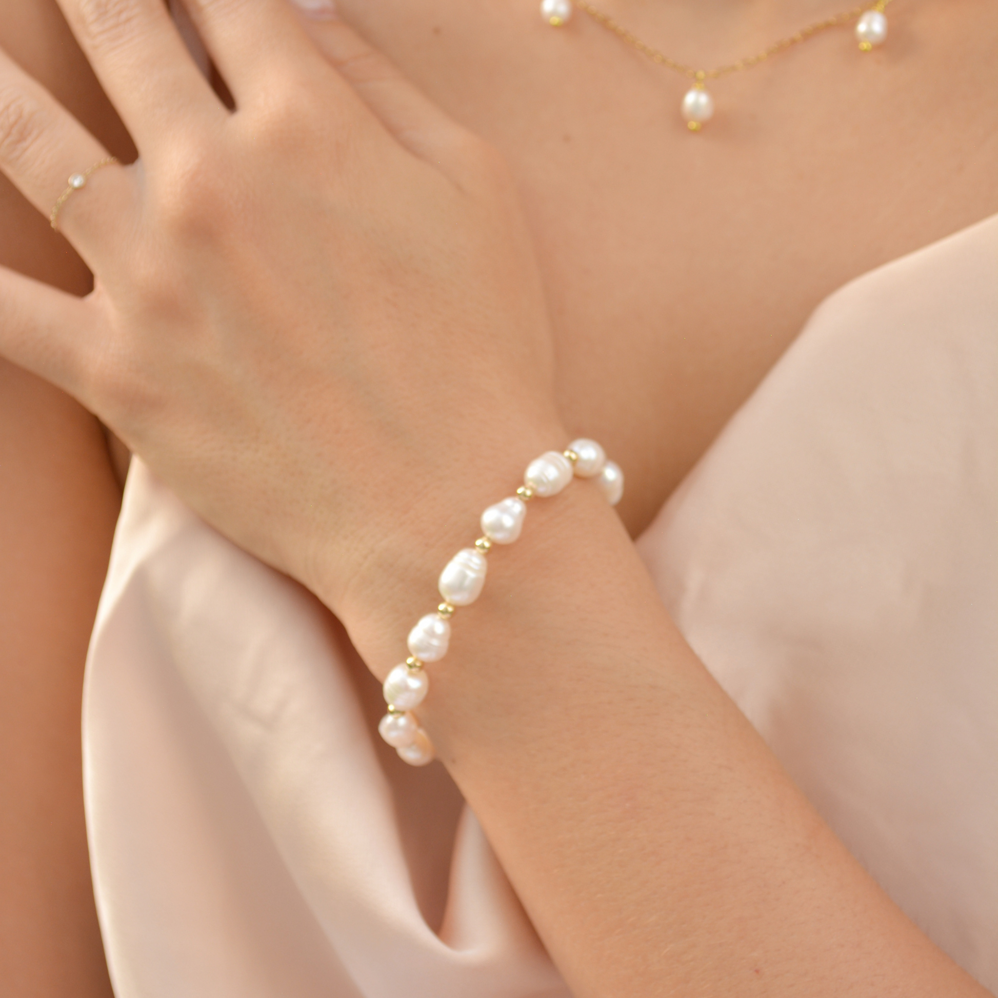 Millefiori Pearl Bracelet – Alma Libre Jewelry